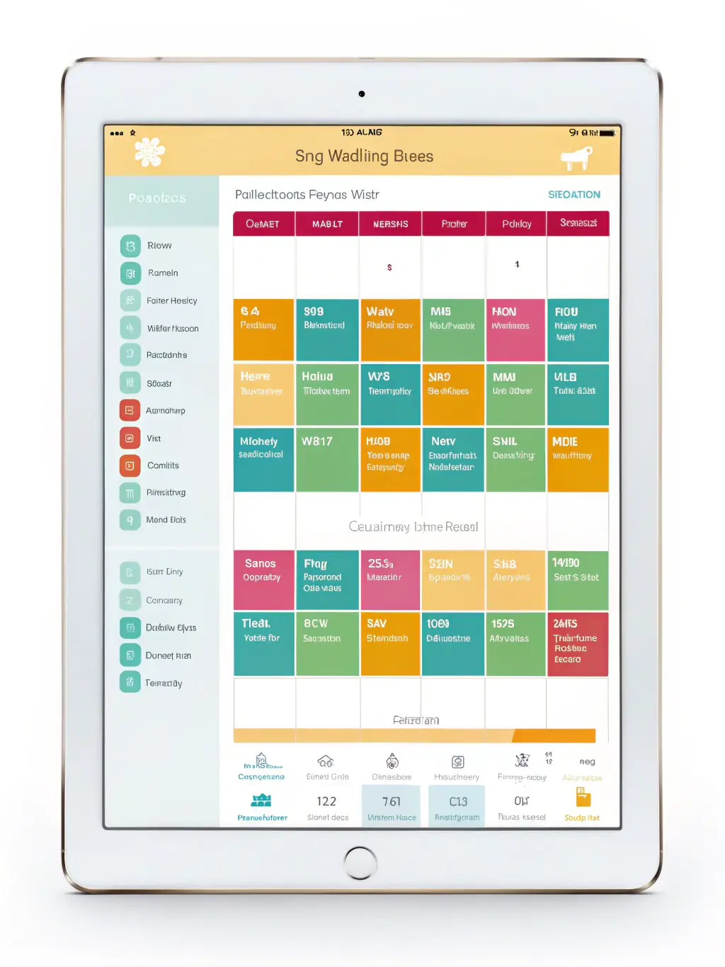A calendar showing flexible scheduling options for virtual dog training sessions.
